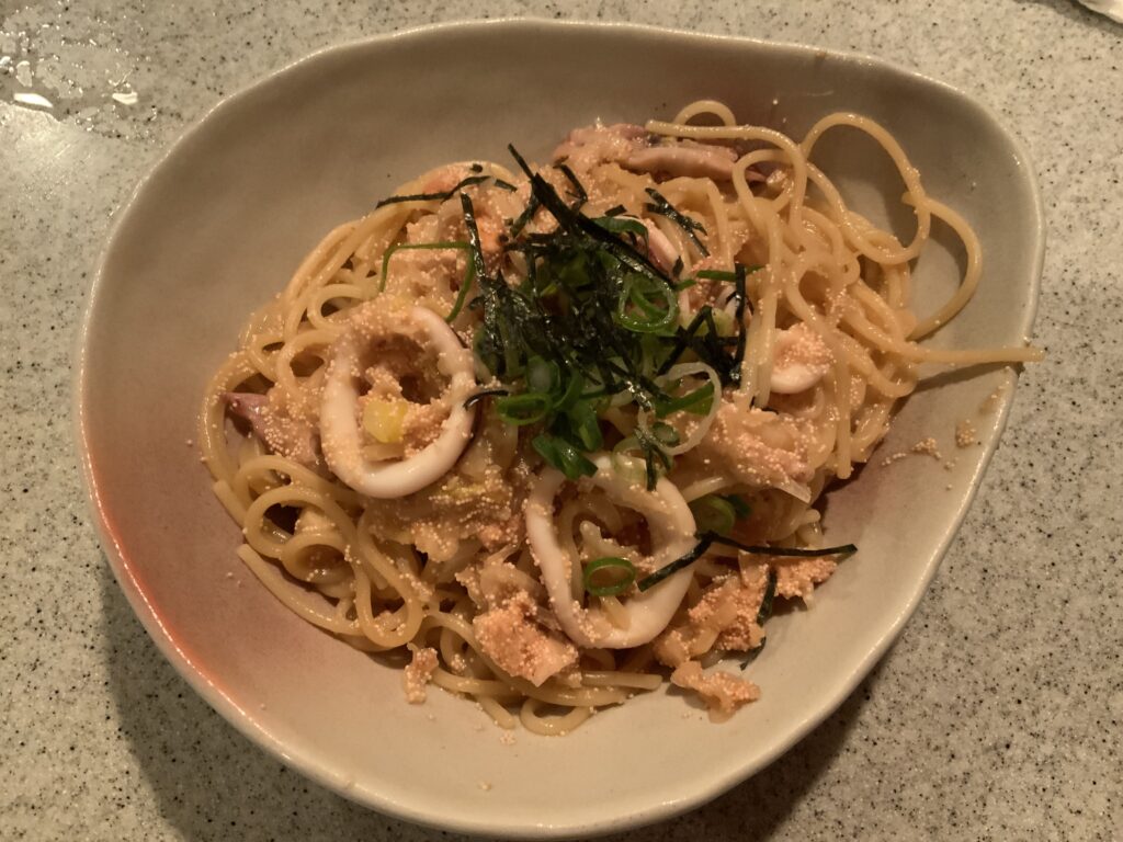 明太イカスパゲティ